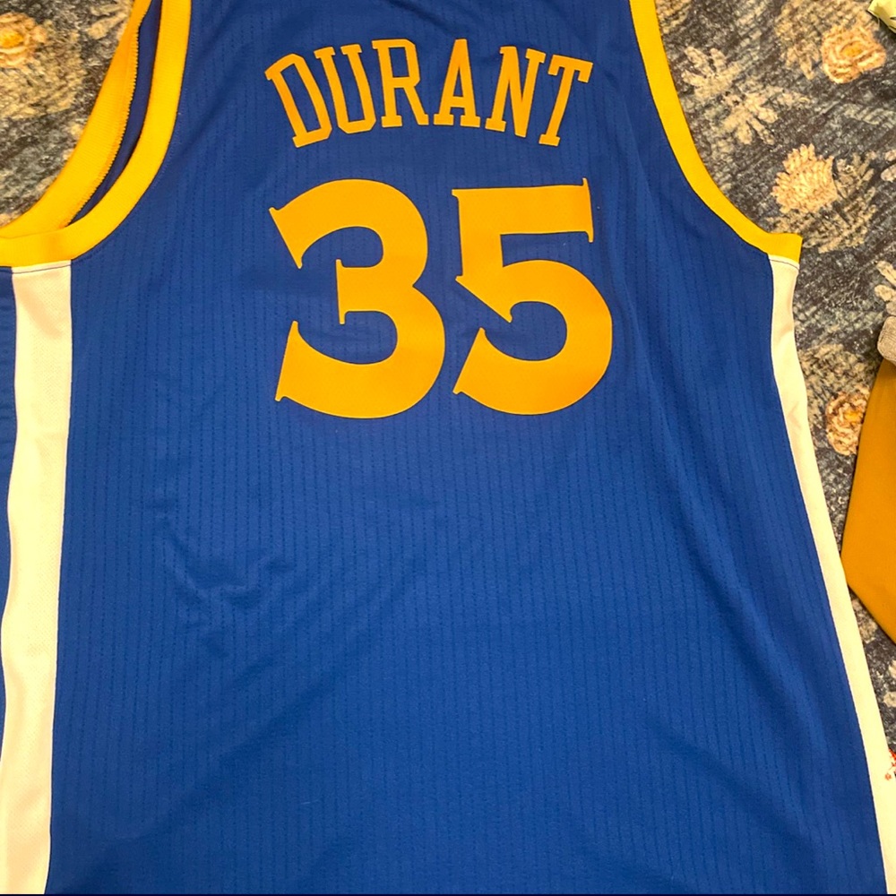 Kevin Durant Golden State Warriors Jersey worn twice. Kept in closet for years.